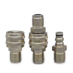 液压快速接头千斤顶专用超高压耐压70MPA外螺纹22*1.5油管快接头