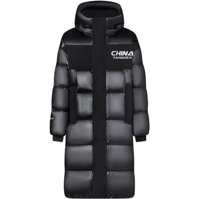 坦博尔黑金羽绒服冬季男长款鹅绒