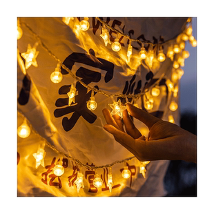 网红夜市摆摊氛围装饰灯彩灯闪灯串灯满天星专用后备箱地摊车灯带