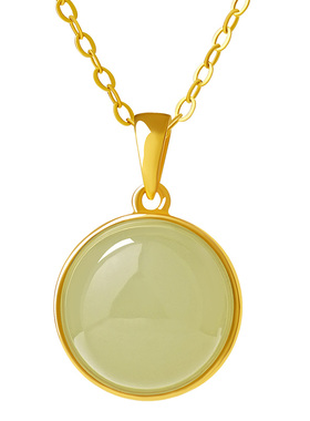 宫里上新天然和田玉项链