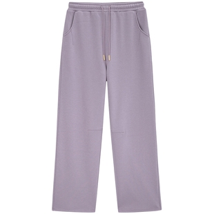 Juicy Couture橘滋休闲裤女2025年秋冬新款抓绒加厚直筒运动长裤