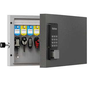 WeHere智能动态密码壁挂钥匙箱房产中介锁匙管理柜汽车物业收纳盒