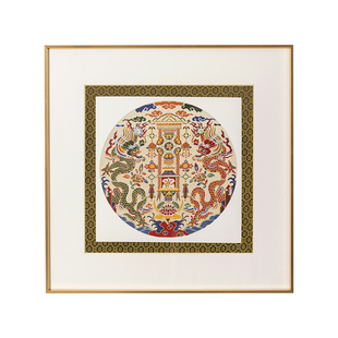 南京云锦研究所博物馆团龙挂画送领导装饰画非遗工艺品礼品伴手礼