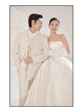 定制婚纱照相框挂墙加结婚照片
