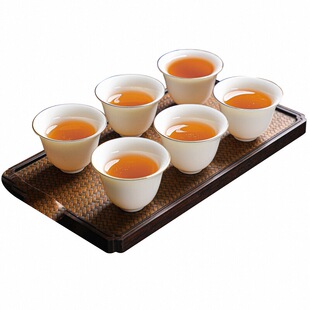 加厚骨瓷功夫茶小茶杯6只套装茶具茶碗品茗杯陶瓷德化羊脂玉白瓷