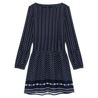 新品首降|Maje2026夏季新款女装法式多色波点圆领短款长袖连衣裙