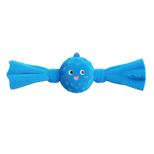 宠物玩具发声球狗狗拔河中小型犬绳结玩具互动拔河自嗨毛绒玩具