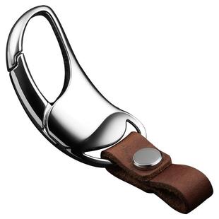 真皮钥匙扣男士高档奥迪奔驰汽车钥匙扣马蹄扣创意防丢锁匙扣定制