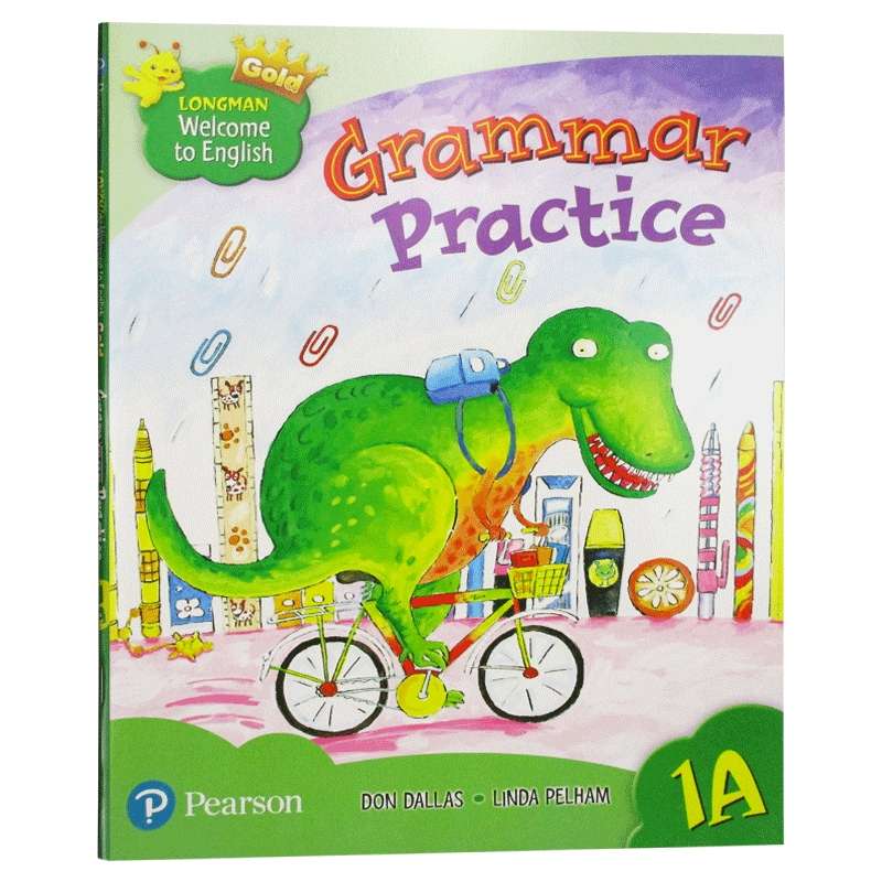 新版香港朗文小学英语教材 1年级上学期语法强化练习册 Longman Welcome to English Gold Grammar Practice 1A 英文原版