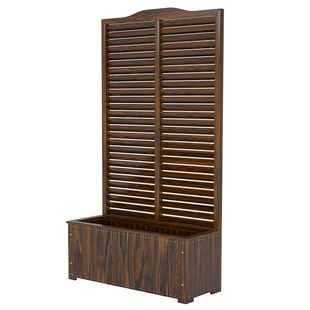 户外种植箱防腐木花箱庭院子围栏花盆架花园爬藤隐私遮挡隔断栅栏