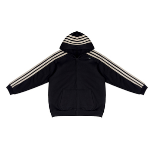 MIICHOUS米丘寺暴雨将至4.0 480g重磅加厚保暖纯棉开衫连帽卫衣