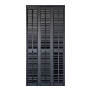 百叶门窗定制隔断门室内折叠门卧室推拉移门奶油风衣帽间透气门窗