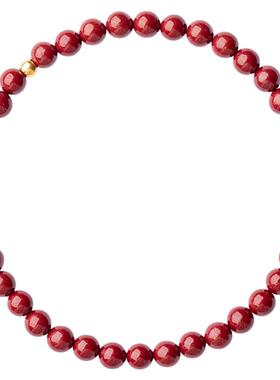 普陀山正品一级真朱砂手串女士款开转运光串珠闺蜜平安手链尚品阁