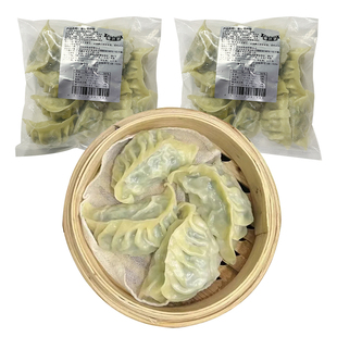 【4斤装】广式韭菜大煎饺子马蹄鲜肉锅贴蒸半成品港茶楼同款早餐