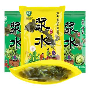 特产天水浆水酸菜自制蒲公英芹菜包菜曲曲菜苦菊袋装陇浆源