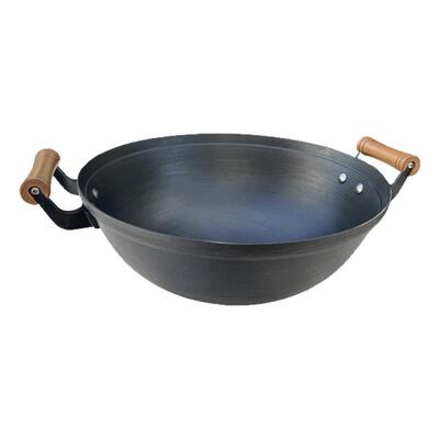 章丘手工不粘锅抗生锈纯铁无涂层