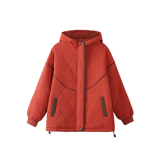 妈妈秋冬夹棉外套新款轻薄羽绒棉服加肥加大码中老年人冬装棉袄女