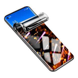 适用opporeno6pro手机膜oppoReno6防窥膜reno6pro+钢化水凝膜5G全屏保护0pp0贴膜全包边曲面Reno6防摔软膜por
