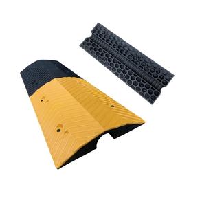 压线板线槽减速带橡胶保护槽室内PVC户外地面电缆线槽橡胶盖线板