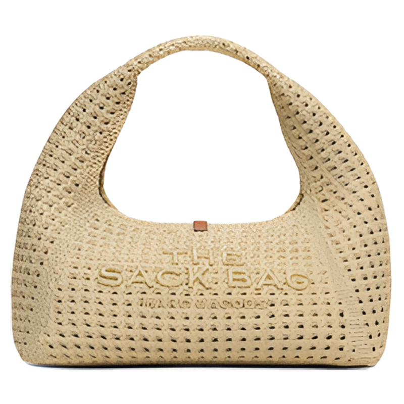 【新品】MARC JACOBS/莫杰 SACK 迷你编织风海岛穿搭手提包hobo包