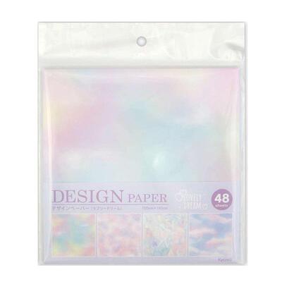 日本kyowa可爱梦境渐变薄彩梦幻紫阳花镶嵌手工折纸手账打底盖印