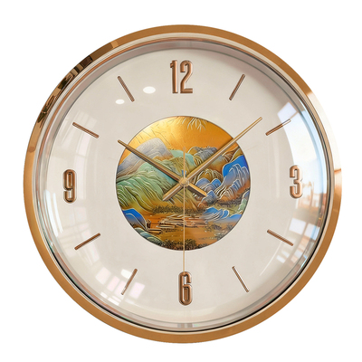 创意江山雕刻画！高颜值装饰挂钟