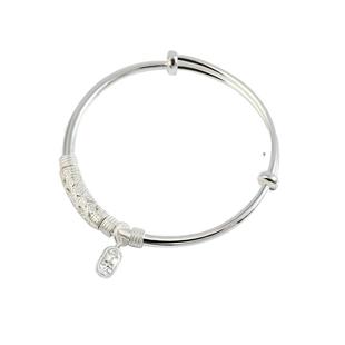 宫里上新银手镯女款纯银999足银镯子银镯银首饰生日礼物送妈妈