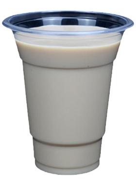 95口径奶茶杯一次性塑料豆浆杯早餐店商用封口打包杯饮料杯带盖