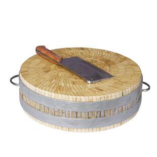 天然楠竹菜板加厚圆形商用竹木粘板剁骨板防霉菜墩家用切菜砧板子