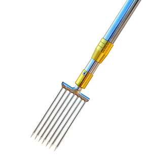 龙虾泥鳅鳝鱼叉不锈钢头鱼叉头黄鳝叉赶海螃蟹伸缩杆渔叉鱼插鱼叉