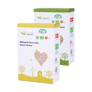 味道王国进口有机燕麦片燕麦麸皮无添加蔗糖即食营养早餐代餐冲饮