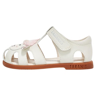 泰兰尼童鞋夏季新款时尚童鞋防滑软底女童凉鞋包头防踢女宝宝鞋子