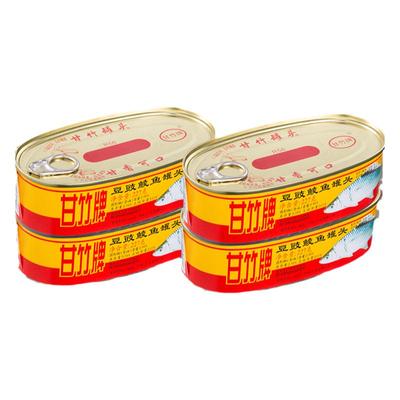 【新日期】甘竹牌豆豉鲮鱼罐头广东特产下饭菜速食豆豉鱼整箱批发