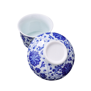 青瓷全瓷一体茶滤过滤器家用陶瓷功夫茶具手托茶漏简约茶叶过滤网