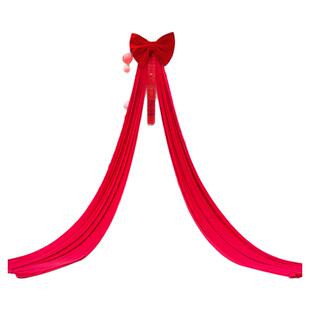 婚房布置别墅外墙喜字红色挂布结婚婚礼现场喜庆书法条幅氛围套装