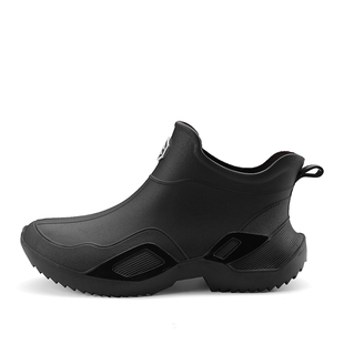 雨鞋男款外卖骑手专用雨靴中筒防水劳保胶鞋户外工作防滑套筒水鞋
