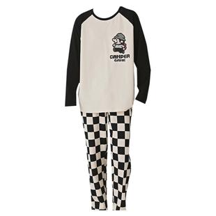 格子睡衣男士长袖纯棉春秋季2025年新款家居服青少年大码宽松套装