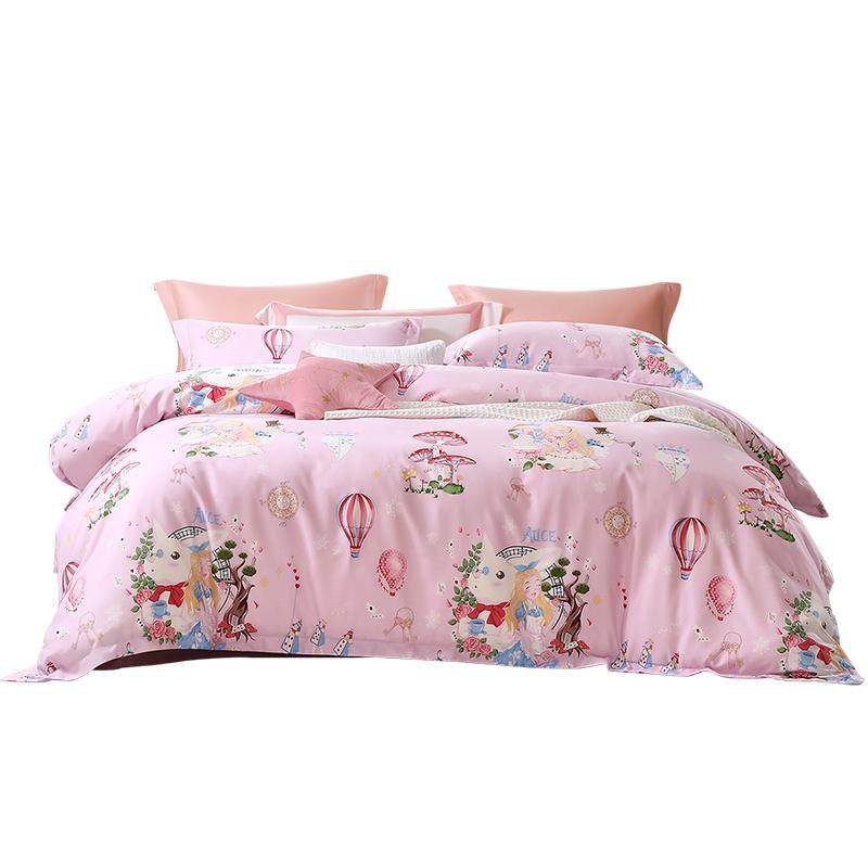 富安娜儿童被套纯棉a类被罩学生全棉被套单件120x150cm幼儿园卡通