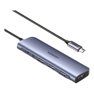 绿联typec转换器多功能usb扩展坞pd充电雷电3转hdmi视频4K高清接头笔记本转换器电脑手机连接显示器电视投影