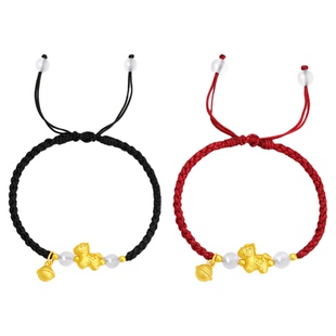 CCO金马迎福手绳男女款情侣手链新中式生肖马玉髓红绳本命年礼物