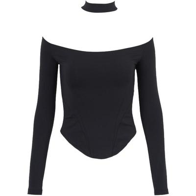 CALVINLUO挂脖镂空紧身上衣