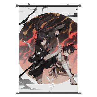 多罗罗百鬼丸多宝丸周边动漫背景墙壁画卷轴布艺挂画卧室床头海报