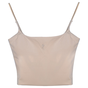 诗意花朵古典舞吊带花芯背心跳舞裸色舞蹈吊带带胸垫肉色舞者打底