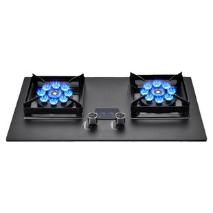 德国燃气灶天然气煤气双灶家用大火力猛火灶2.5加厚不锈钢台嵌式