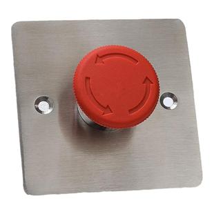 不锈钢86型暗装按钮开关控制盒紧急停止启动风机电梯远程控制面板