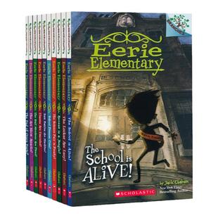学乐怪诞小学10册Eerie Elementary英文原版大树系列儿童桥梁书故事书推理桥梁章节书