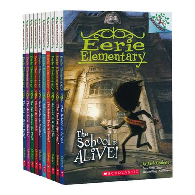 学乐怪诞小学10册Eerie Elementary英文原版大树系列儿童桥梁书故事书推理桥梁章节书