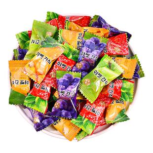 维c果汁酸q糖混合水果味软糖果汁橡皮糖结婚喜糖年货招待休闲零食