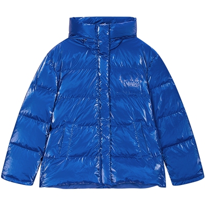 JuicyCouture橘滋亮面羽绒服