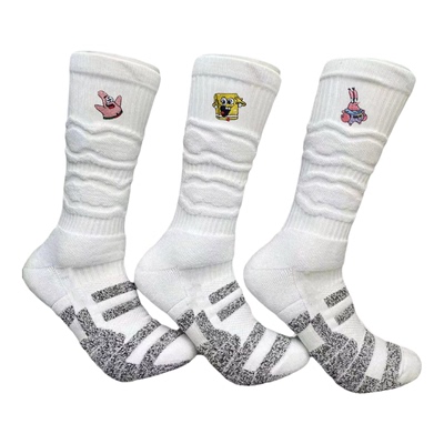 NICEID NICE袜子篮球袜 高帮篮球精英袜 毛巾底防滑包裹性运动袜